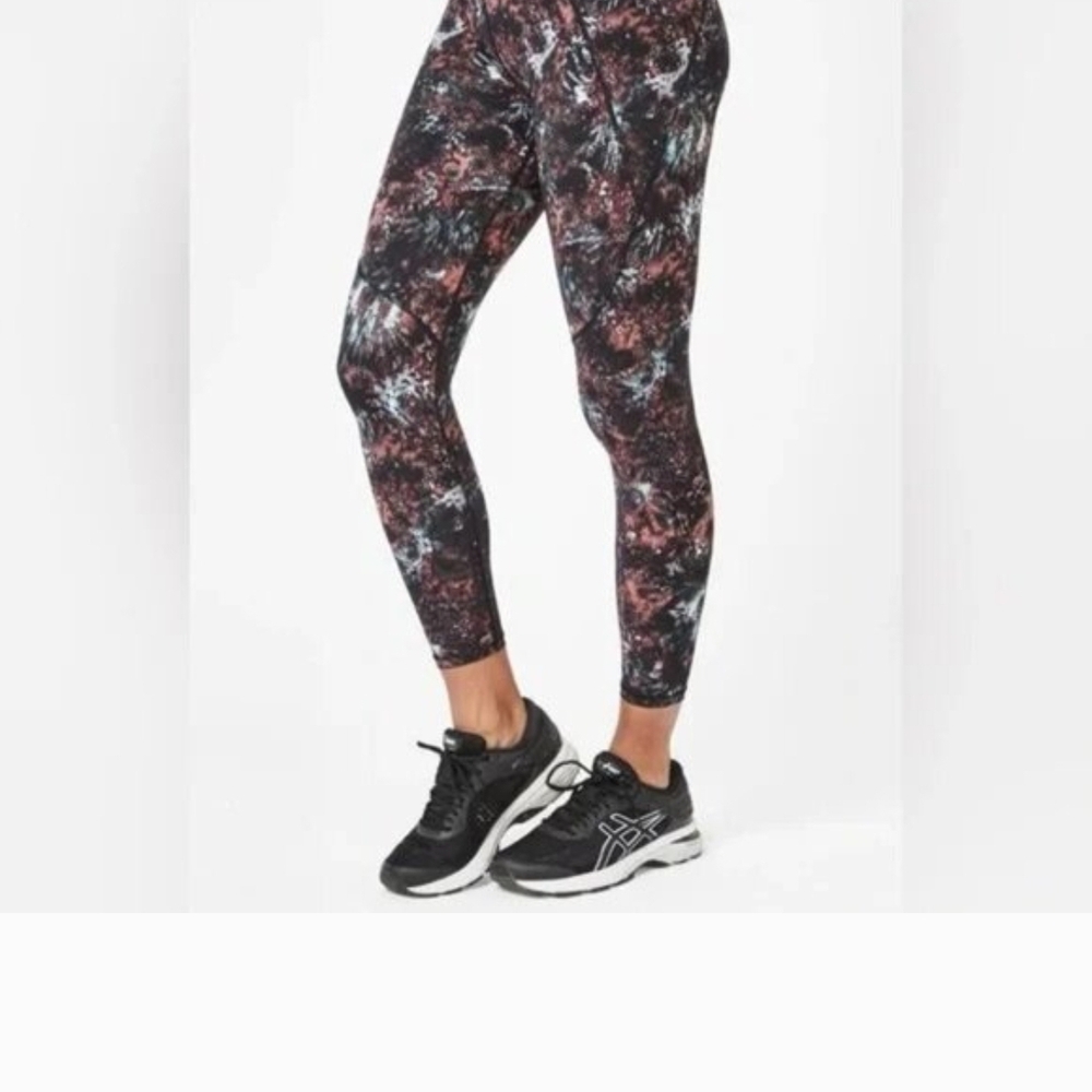 Sweaty Betty The Power Laundromat Pixelated Floral Size XL NWT